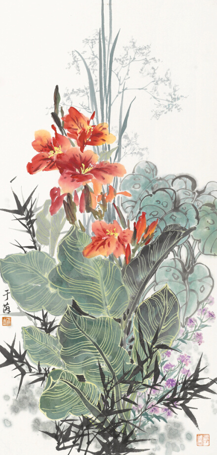 艳冠群芳,-中国女子书画会功勋艺术家